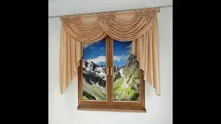 Natasza lambrekin, draperia z wypustką maskującą żabki #firany #home #curtains