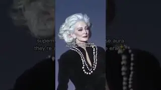 92 yrs old supermodels never lose their prime era aura😫#oldsupermodels