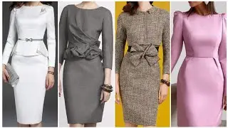 Most popular occasionally wear slimfit sheath dress - business women elegant bodycone dresses design
