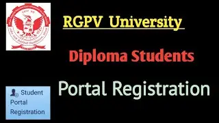 RGPV Student Portal Registration 2022-22 RGPV Diploma Student Portal Registration Kaise Kare Online
