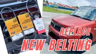 Changing belting / Tukar Belting Perodua Kelisa #cardiy #automobile #kelisa #mechanic #projectcars