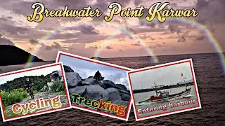Breakwater point Karwar | Ship entering harbour | Karwar Port | #karwar #karnataka #india #tour