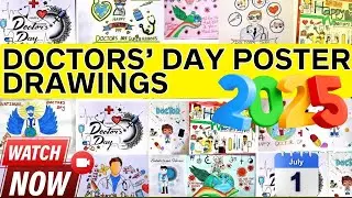 Doctors&rsquo; Day Poster Drawing | Doctors Day Poster Drawing Ideas 2025 | Posters On Doctors&rsquo; Day