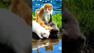 Cute cat Save The Day #cat#trending #foryou  #kitten #puryTale#shorts