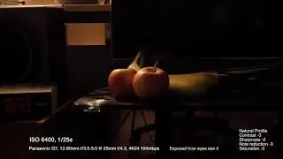 Panasonic G7/G70 quick low light test