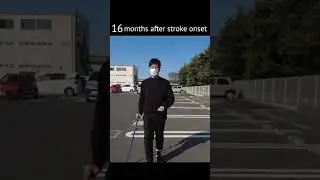 A Stroke Survivor Story - Record of walking recovery after stroke #Shorts