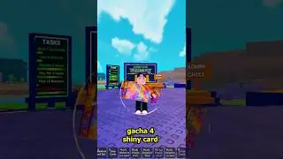Gacha 4 Shiny Cards!  #roblox #plantvsbrainrot