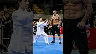The competition ended before the beauty even warmed up #kungfu #master #crazy #amazing #funny #cool