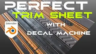 HOW to CREATE a scifi trim sheet in Blender with Decal Machine 2.0 - tutorial