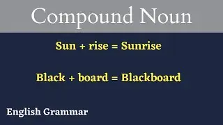 Compound Noun In English Grammar | Compound noun examples and exercise