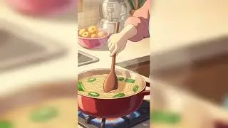 Slow & Peaceful Noodle Cooking | Ghibli-Inspired Anime Aesthetic