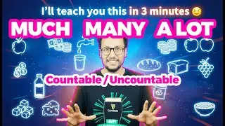Much  Many A lot of  | countable and uncountable nouns