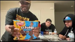 Keebler E.L. Fudge Elfwich Chocolate & Vanilla Sandwich Cookies Taste Test Review