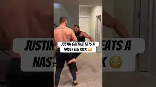 😳 JUSTIN GAETHJE&rsquo;S LEG GETS DESTROYED