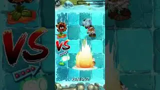 PvZ 2 - Meteor Flower Vs Electric Peashooter Vs Blockhead Zombie #shorts