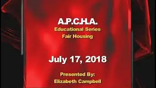 7/17/18 A.P.C.H.A. presents:   