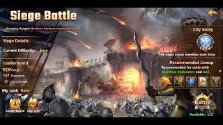 Era of Chaos Steadwick dailies day 2, Siege Battle under 40 seconds and 580m+ on Defense Battle!