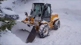 Insane snowfall Les Arcs French Alps