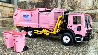 Unboxing First Gear Side Loader Parris Truck Sales Garbage Truck - IT'S PINK!  l Garbage Trucks Rule