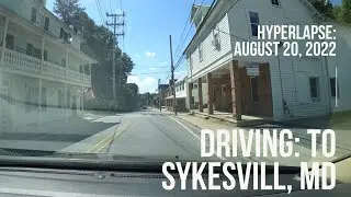 Drive with me (Dashcam Hyperlapse): Driving to Sykesville, MD (August 20, 2022) 대쉬캠 하이퍼랩스