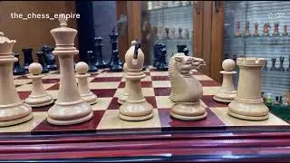 Jaques Andersen Drop Jaw reproduction of Staunton chess set \The Chess Empire 
