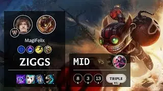 Ziggs Mid vs Irelia - EUW Challenger Patch 10.5