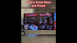 Dunkin Donut Updated Menu and Prices.