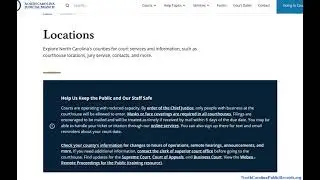 North Carolina Public Court Records Search.