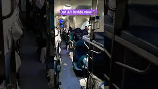 3rd AC Ka inside view#railway #train#youtubefeed#youtubeshorts#ticket #rrbntpc