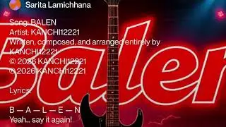Balen Say it again Balen. Balen Shah | Voice of Youth | Nepali Rap Song 2026