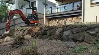 Excavating for an above ground pool on the Gold Coast