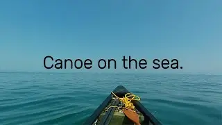 Open Canoe on the Sea