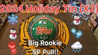 2024 Topps Holiday Tin (X2) - Big Rookie Short Prints!