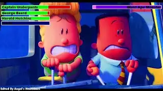 Captain Underpants vs. Giant Ape Monster with healthbars