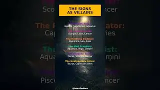 Zodiac Signs as Villains: Your Dark Role