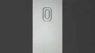 Double Stroke Vertical Capital Letters O #shorts #youtubeshorts #shortsvideo #lettering