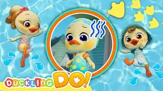 Swimming song🍕 | Nursery Rhymes & Kids Song | Duckling do Animation
