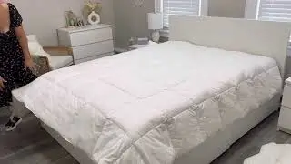 TopSolo Luxury Goose Down Comforter Queen Size,Fluffy Duvet Insert Queen Review