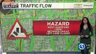 FIRST ALERT TRAFFIC: Lane closure on I-84 west in West Hartford