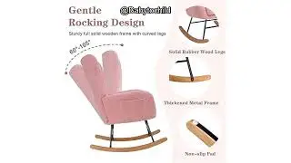 VECELO Rocking Chair Review: The Cozy Solution for Sleepless Nights and Nursery Comfort.