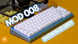CUSTOM & Sound test Kit Akko MOD 008 x AKKO CS switch Snow Blue Grey
