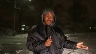 Snow storm report in Middlesex County College