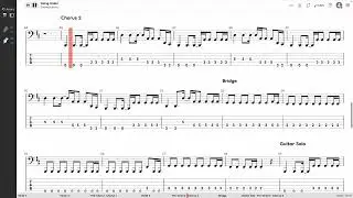 Evanescence - Going Under (BASS TAB PLAY ALONG)