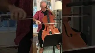 Alan Black on cello - April 9, 2022