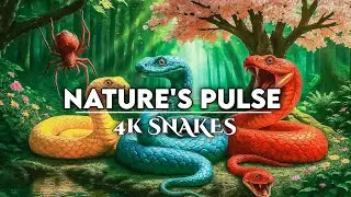 Epic 4K AI Artwork of Giant Jungle Snake & Spider &ndash; Fantasy Wildlife Scene 