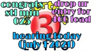 SWERTRES HEARING TODAY (JULY 1 2021) 3D LOTTO GUIDE AND STL PROBABLE NUMBERS and POSIBLE GUIDE.!