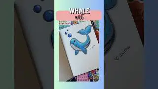 Let&rsquo;s draw a whale 🐳 🫧💖 #easyart #easyartideas #easyarttutorial #coloring #fyp #fypage #shorts