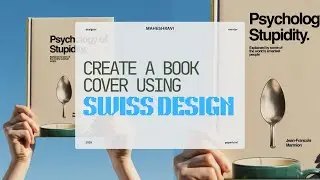 Create a book cover using Swiss Graphic Design Style #swissdesign #photoshop