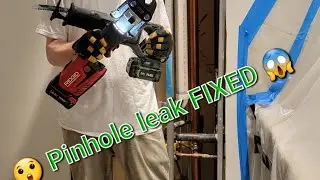 How to temporarily AND PERMANENTLY repair a pinhole using a Ridgid RP351