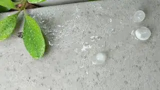 Intense Hail Storm Drops Stones Out of Sky Beach Properties of Hilton Head!